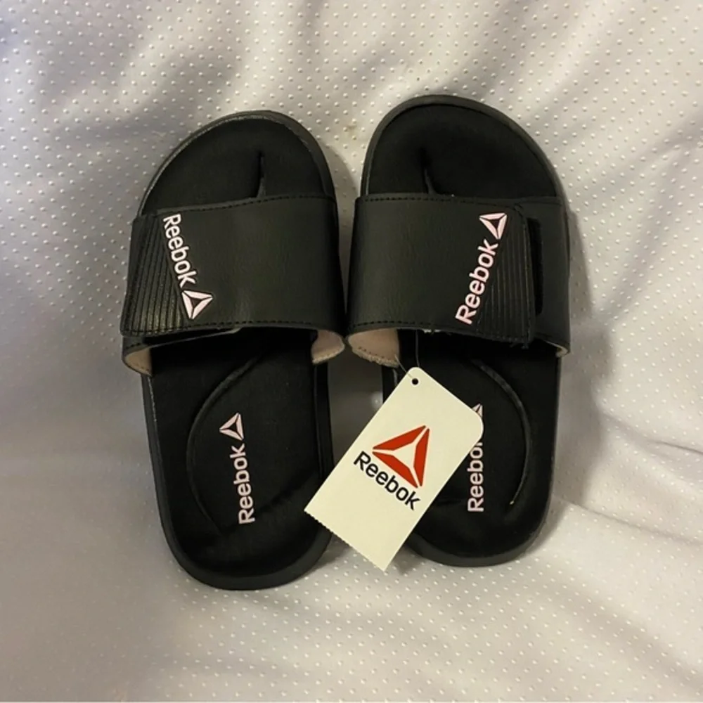 Reebok Shoes Sandals Girls Size 13 Black New With‎ Tags Lightweight Memor…